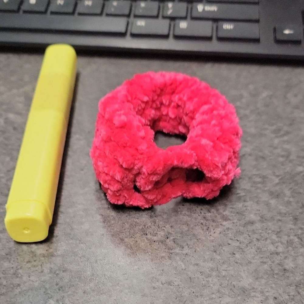 Pink Fuzzy Crochet Snake Tunnel
